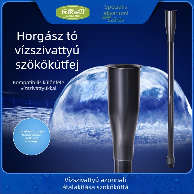 Tóparti szökőkút adapter – a merülő pumpához, DIY szökőkút készlet, akváriumi felszerelés, műanyag, 300 g, márka Player baby