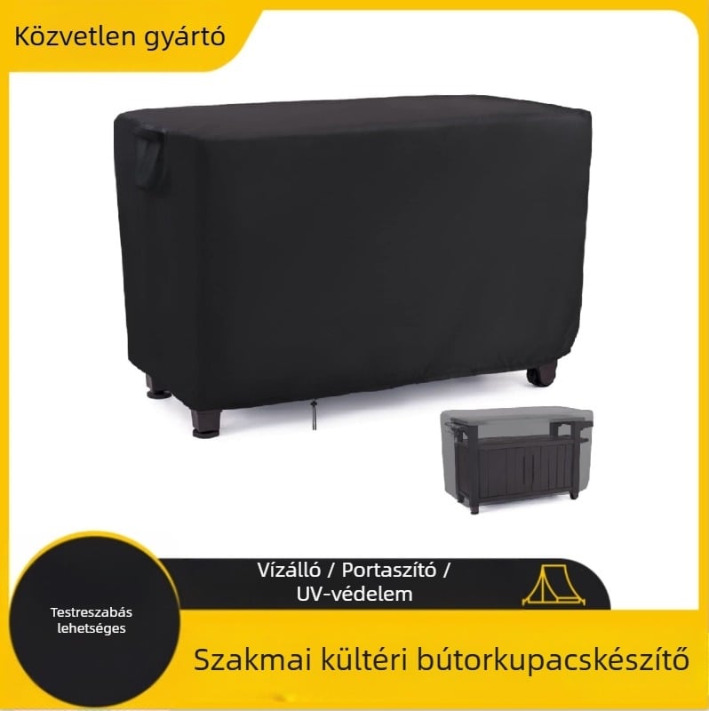 Kültéri asztaltakaró (téglalap alakú, poliészter anyagból, vízálló, porálló és UV-védett)