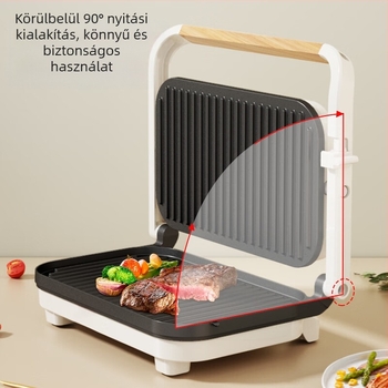 Pioneer elektromos palacsinta- és szendvicssütő SE23D07 – kétoldali fűtés, mechanikus vezérlés, 220V, 1200W