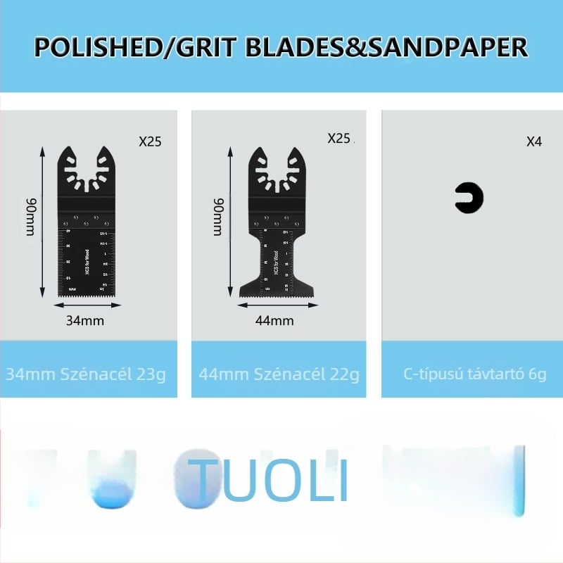 Universal Treasure 50 darabos fűrészlap készlet - magas széntartalmú acél