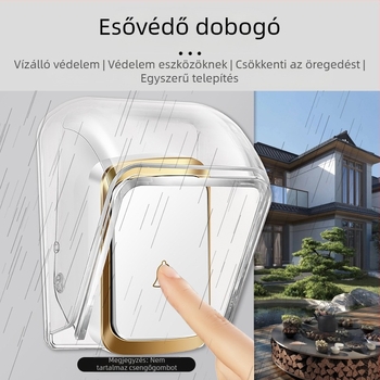 Cacazi vezeték nélküli csengő, modell E10, külső vízálló burkolat