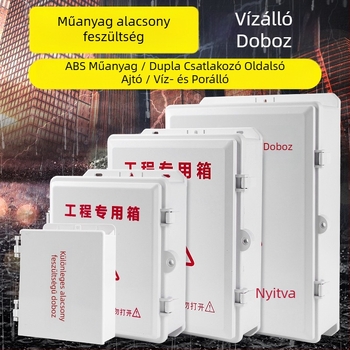 Kültéri vízálló műanyag burkolat megfigyelő rendszerhez, routerekhez és elosztó dobozokhoz