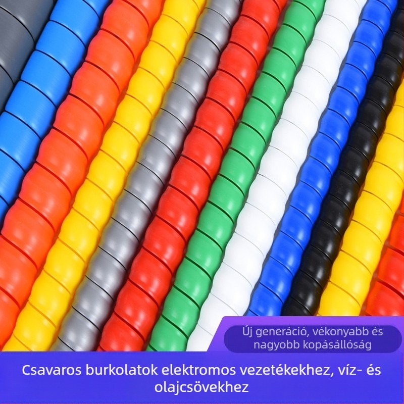 Spirálvédő hüvely tömlők és kábelekhez | Modell HPS-8MM-200MM | Magasnyomású csővezeték