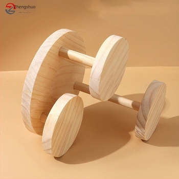 Tömörfa ékszer kiállító állvány, kör alakú, háromrétegű forgó, gyűrűk és órák számára