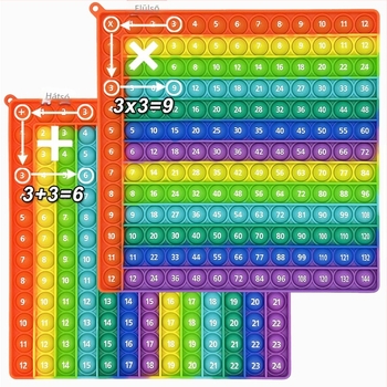 Szilikonból készült oktatási matematikai játék a szorzás és összeadás tanítására, nem elektromos, multifunkcionális, 15–35 éveseknek, szellemi fejlődés.