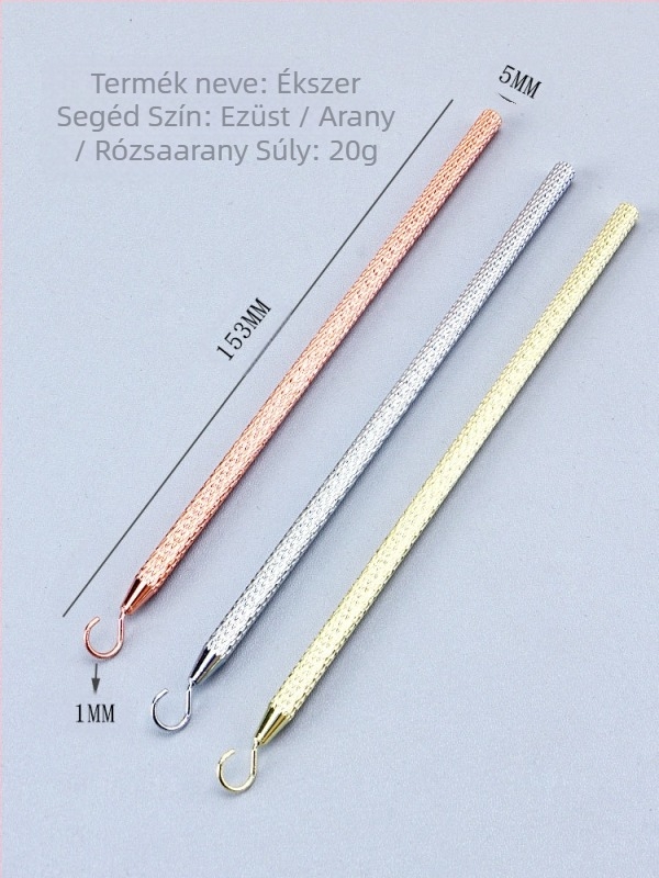 Rozsdamentes acél női karkötő geometriai mintával, testre szabható, elektroplattált felülettel