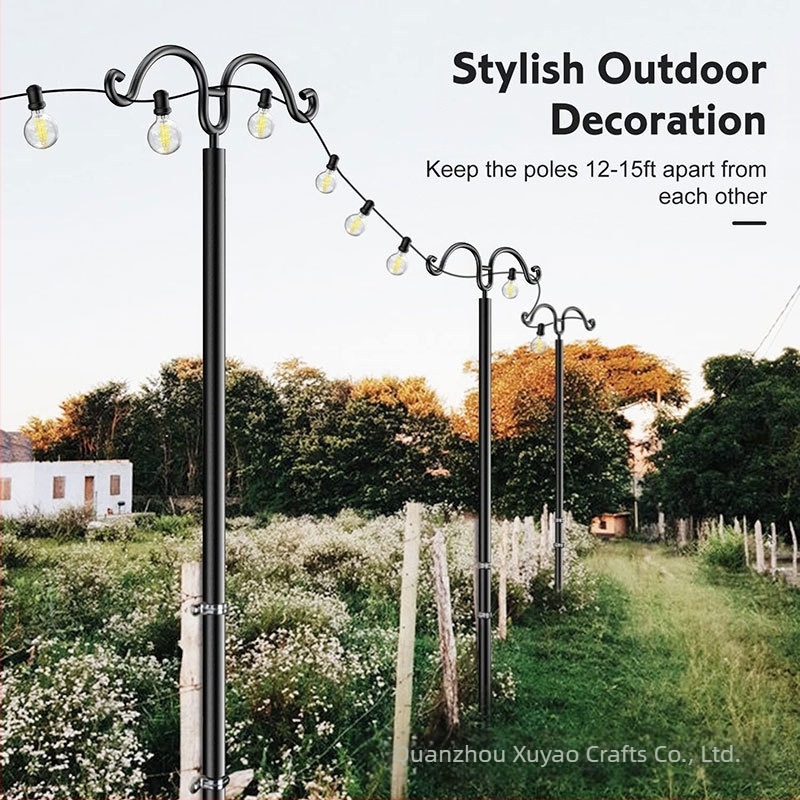 Kültéri fényfüzér oszlop – vasból, Xu Yao XY358412, gyephez, kerthez és udvarhoz, modern minimalista stílus