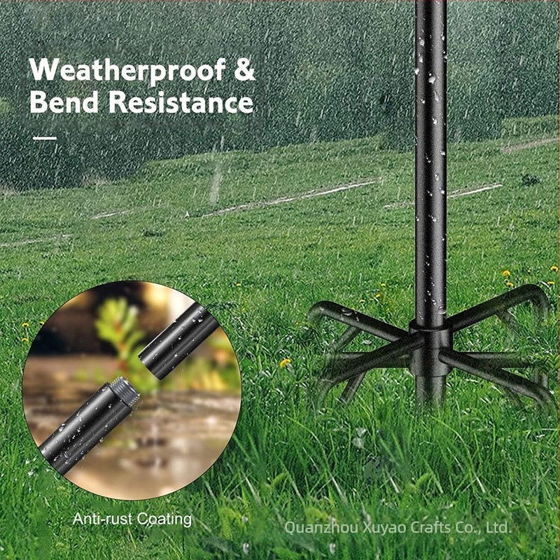 Kültéri fényfüzér oszlop – vasból, Xu Yao XY358412, gyephez, kerthez és udvarhoz, modern minimalista stílus