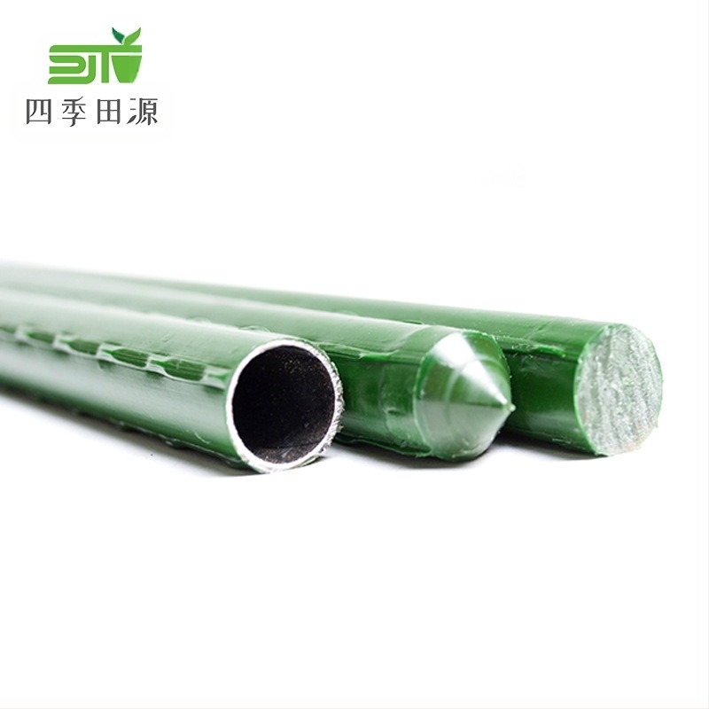 Kertészeti pillér műanyag bevonatú acélcsőből – növénypolc