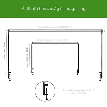 Fém asztali íves háttértartó, spirálos kialakítású, születésnapi partira — modern minimalist stílus