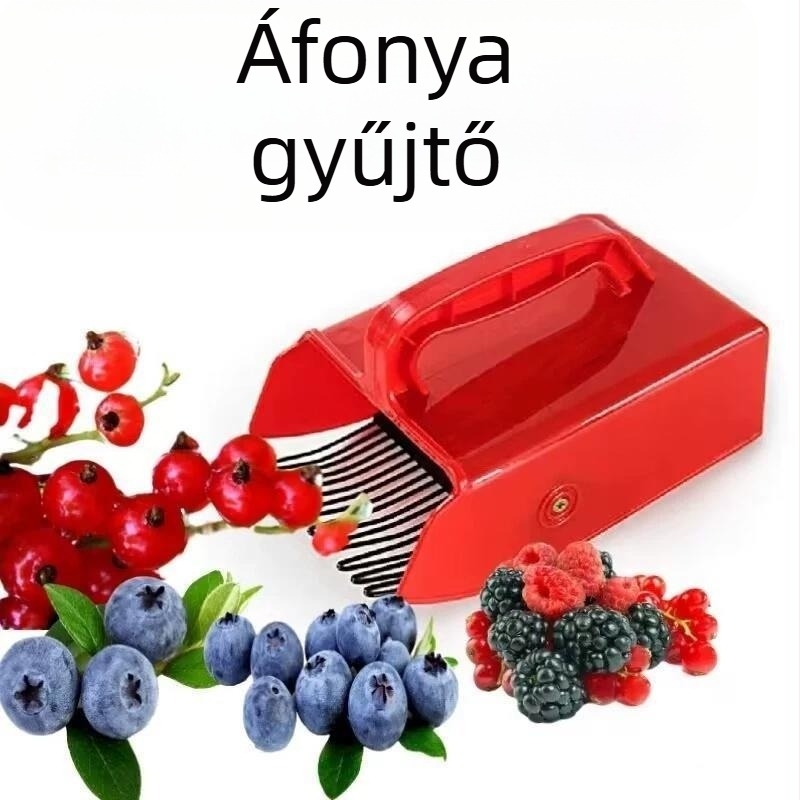 Fogantyús bogyó-szedő kanál – műanyagból készült, szedésre