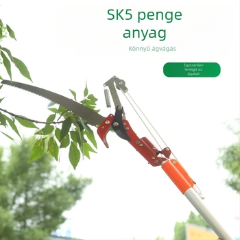 Win big négykerekű erőfeszítés-mentes magasban használható gallyvágó olló teleszkópos karral és fűrészpengével, tömeg 635 g