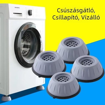 Műanyag mosógép talpbetét – csúszásmentes, szerelés nélküli, egyrétegű, 200 darabos csomag