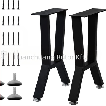 Acél asztallábak — modern minimalista stílus, márka Happy creation, kivitelezés