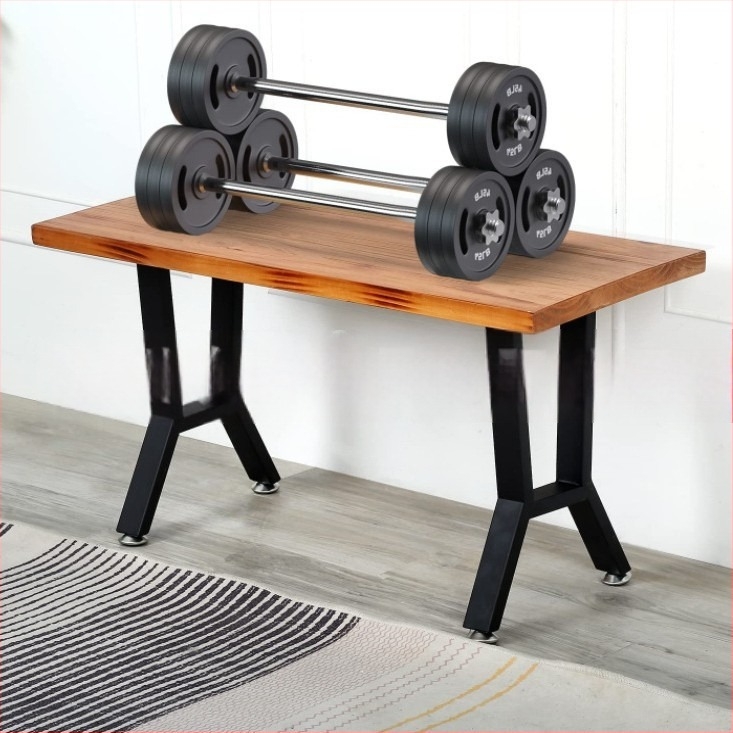 Acél asztallábak — modern minimalista stílus, márka Happy creation, kivitelezés