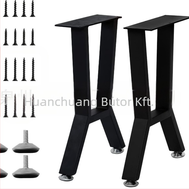 Acél asztallábak — modern minimalista stílus, márka Happy creation, kivitelezés