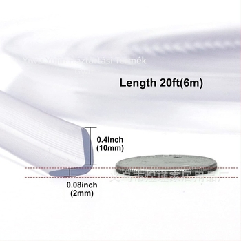 Gyerekeknek szánt, lágy, átlátszó sarkvédő csíkok az asztalhoz - szagtalan, derékszögű, 50 darab készlet