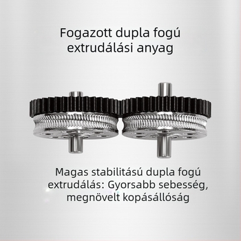 3D nyomtató extruder HGX, teljes fém, spirálfogaskerék, dupla fogaskerék, edzett acél