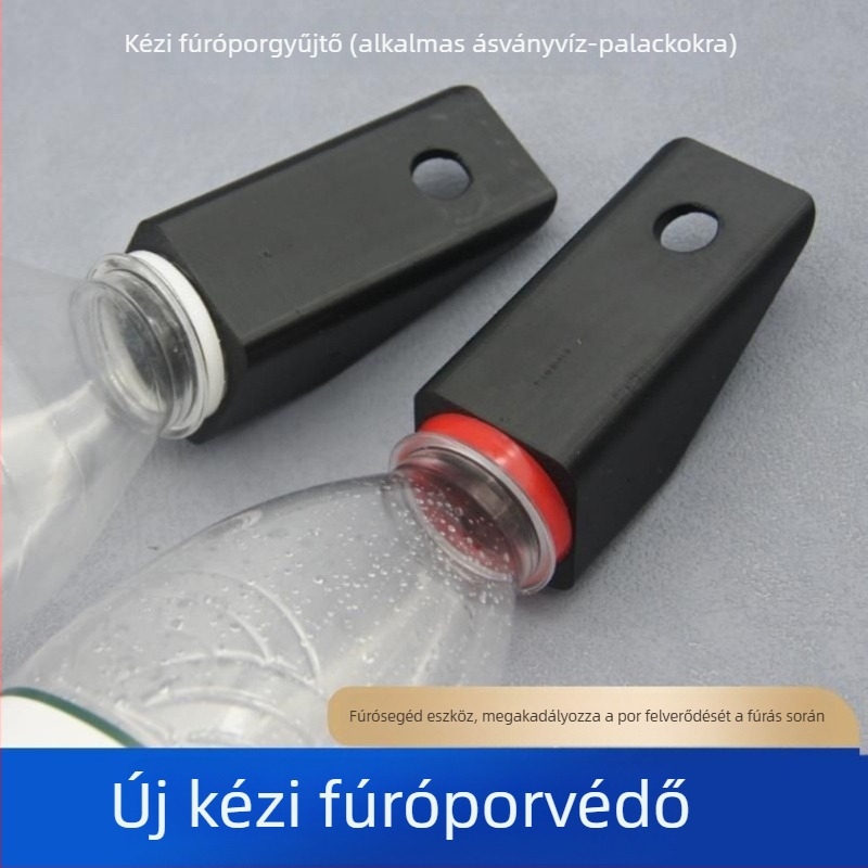 Porvédő burkolat háztartási elektromos fúróhoz, porgyűjtő rendszerrel, műanyagból