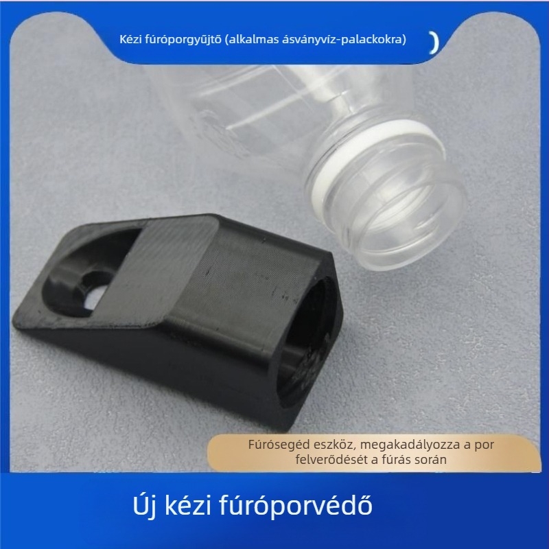 Porvédő burkolat háztartási elektromos fúróhoz, porgyűjtő rendszerrel, műanyagból