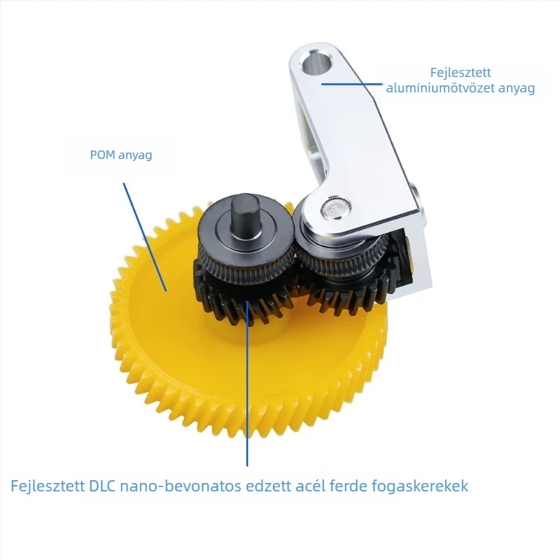 JIWEINIAO X1P1S Integrált etetőegység extruderhez, edzett acél DLC nano-bevonattal spirálfogaskerék