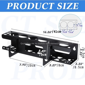 Fegyvertartó állvány, szénacél, modern minimalist stílus, csavaros szerelés, 1 szint, asztali/hálószoba/nappali tárolás