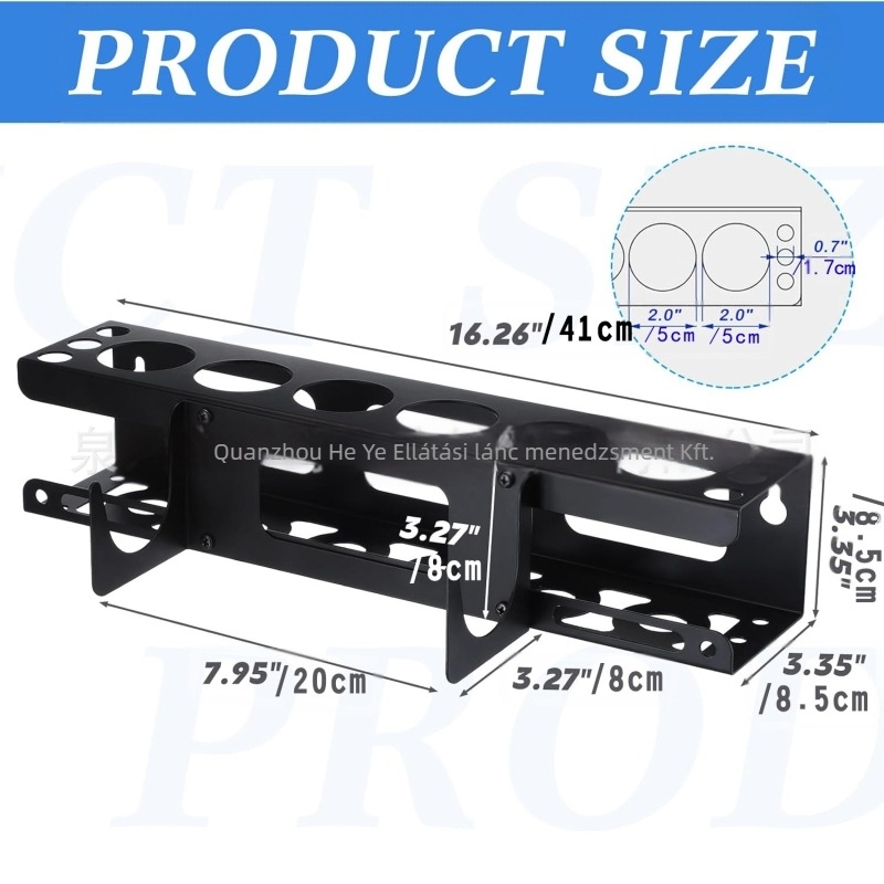 Fegyvertartó állvány, szénacél, modern minimalist stílus, csavaros szerelés, 1 szint, asztali/hálószoba/nappali tárolás