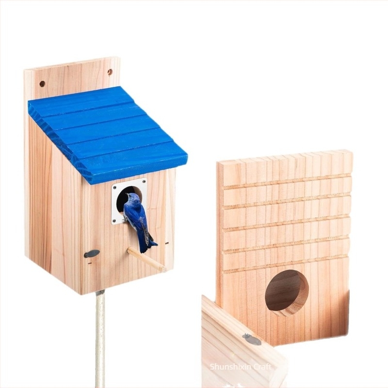 Fa madárház – függő, külső fészekmadárház vadmadarak számára, alkalmas mókusoknak, Shun Shixin márka