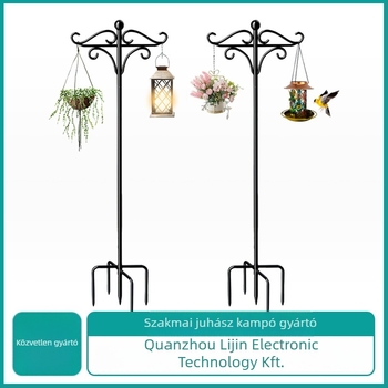 Kovácsoltvas kertdekoráció — pásztorkampó bonsajokhoz, fémipari termékek, esküvői kellékek