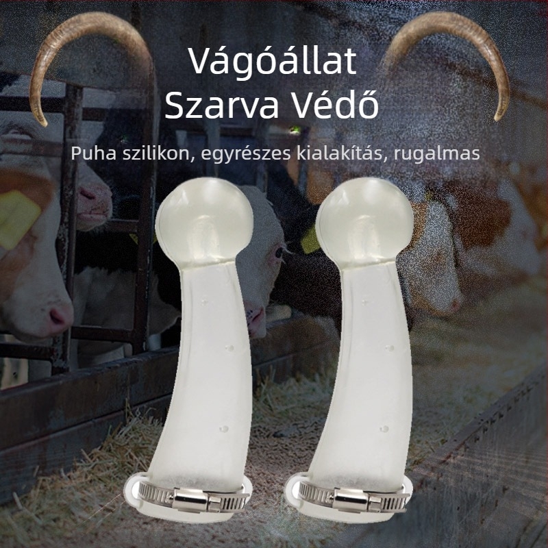 Szilikon marhakarvédő – szarvvédő burkolat, tenyésztési eszköz, állattenyésztéshez