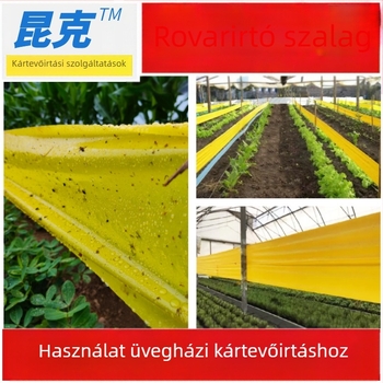Ragasztó rovarszalag, Kunkel, PE anyagú, fizikai rovarfogásra, zöld kártevő-kezelés