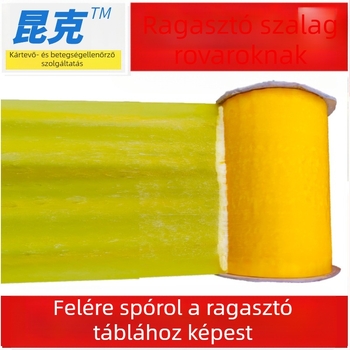 Ragasztó rovarszalag, Kunkel, PE anyagú, fizikai rovarfogásra, zöld kártevő-kezelés