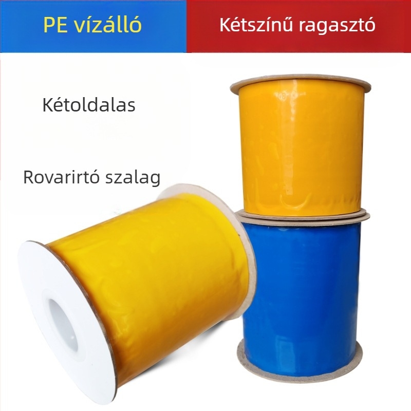 Ragasztó rovarszalag, Kunkel, PE anyagú, fizikai rovarfogásra, zöld kártevő-kezelés