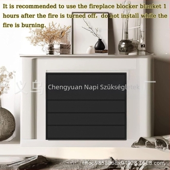 Mágneses kandalló takaró a huzat megállítására — 420D Oxford anyag, modern egyszerű stílus, porvédő takaró a kandallóhoz