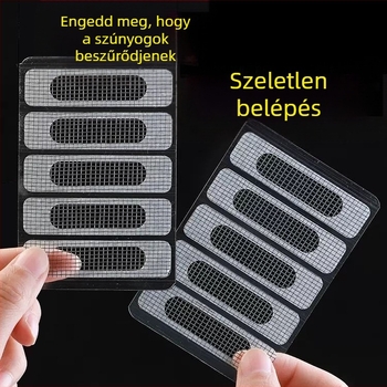 Alumíniumötvözetű ablakvízelvezető patch – szúnyogok elleni, a rovarháló javítására, újra felhasználható