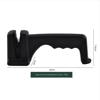 Kések és ollók élező kerámiarúddal | ABS+ EVA test, Nyomtatott logó, 2024-es bevezetés, Testreszabható