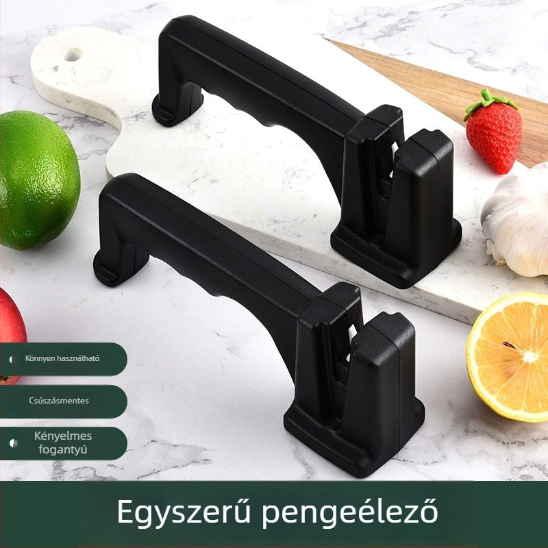 Kések és ollók élező kerámiarúddal | ABS+ EVA test, Nyomtatott logó, 2024-es bevezetés, Testreszabható