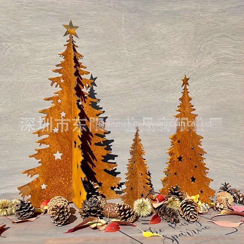 Kovácsoltvas rozsdás karácsonyfa, karácsonyi dekoráció, Anyag: Vas; Kategória: Karácsonyfák; IP védelem: Nincs