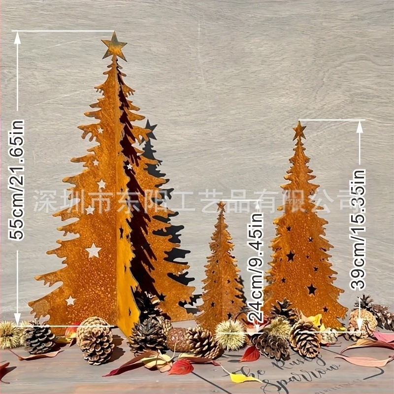 Kovácsoltvas rozsdás karácsonyfa, karácsonyi dekoráció, Anyag: Vas; Kategória: Karácsonyfák; IP védelem: Nincs