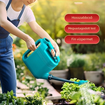 Hosszúcsövű öntözőkanna, virágok és zöldségek öntözésére, háztartási használatra
