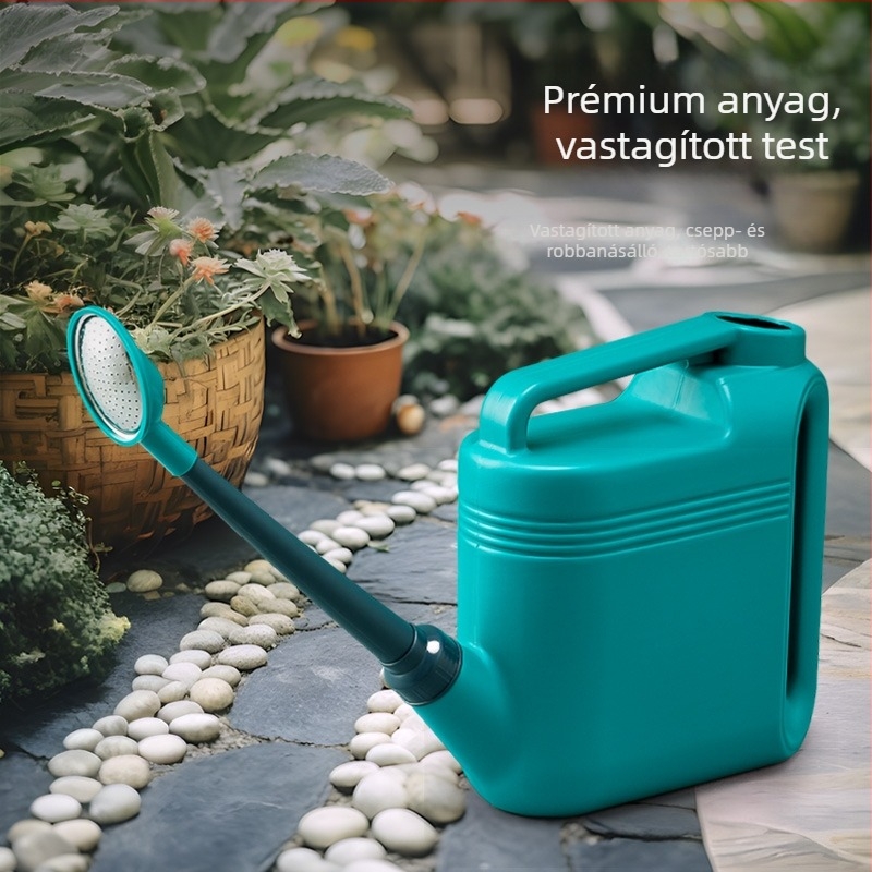 Hosszúcsövű öntözőkanna, virágok és zöldségek öntözésére, háztartási használatra