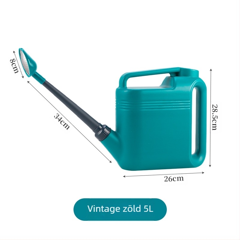 Hosszúcsövű öntözőkanna, virágok és zöldségek öntözésére, háztartási használatra