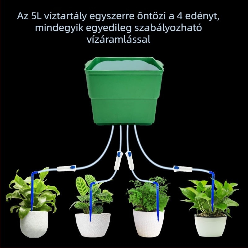 5L csepegtető öntözőrendszer otthoni kertészethez időzített automatikus öntözéssel