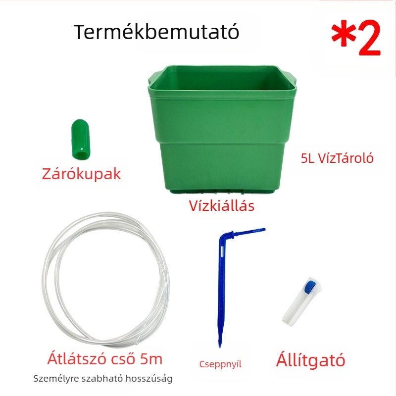 5L csepegtető öntözőrendszer otthoni kertészethez időzített automatikus öntözéssel