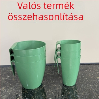 Műanyag szaporító pohár eper palántákhoz, üvegházi átültetéshez, légáteresztő kialakítás