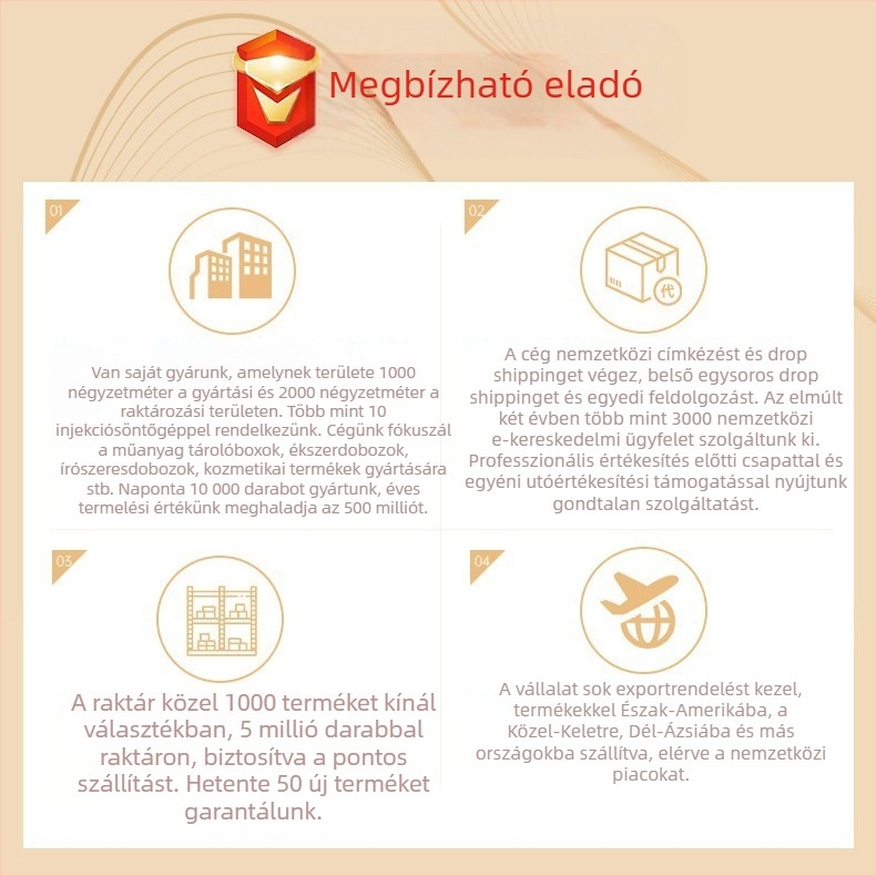 Asztali ékszerdoboz, új kínai stílusban, műanyagból, csíkos mintázat, kemény felépítés