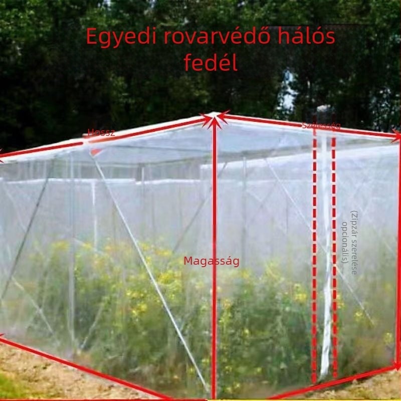 Gyümölcsfa rovarvédő háló a üvegházhoz és az erkélyhez; madárvédelmi háló gyümölcsfákra és zöldségekre (Anyag: Egyéb; Nyílás: Egyéb elemek; Drót átmérő: Egyébmmmmmm; Élettartam: Egyéb, évenként)