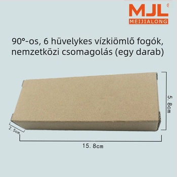 Meijialong Ipari osztályú 90° víznyílás fogó, 45° és derékszögű változatokkal | Króm-vanádium acél CR-V | Hőkezelés 42–50 HRC | Vágó él 54–62 HRC | Tömeg 0,11 kg | Rozsdagátló bevonat