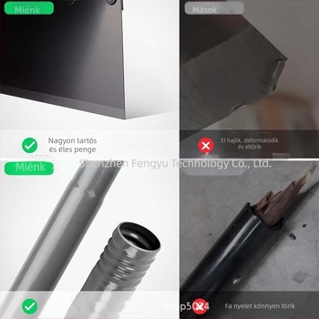 Kültéri használatra készült hólapát rozsdamentes acélból – modell 1, modern minimalist design, járdák és utak tisztítására