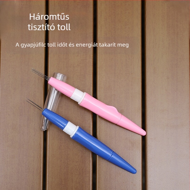 Háromfejű pecsét toll filchez, kézzel készített DIY eszköz, cserélhető fej